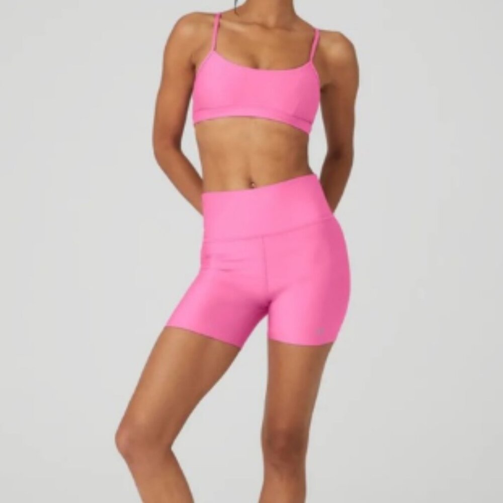 ALO Yoga AirLift Paradise Pink Shorts 5” XS
